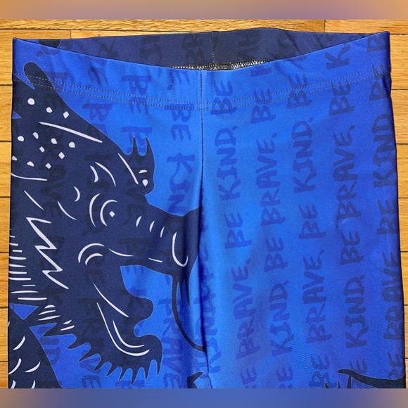 Punk Robb Abstract Art Asian Chinese Dragons BE KIND Leggings Pants L - Picture 5 of 6